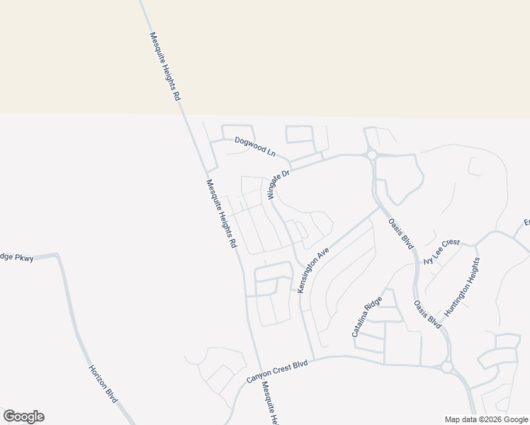 map of restaurants, bars, coffee shops, grocery stores, and more near Wingate Drive in Mesquite