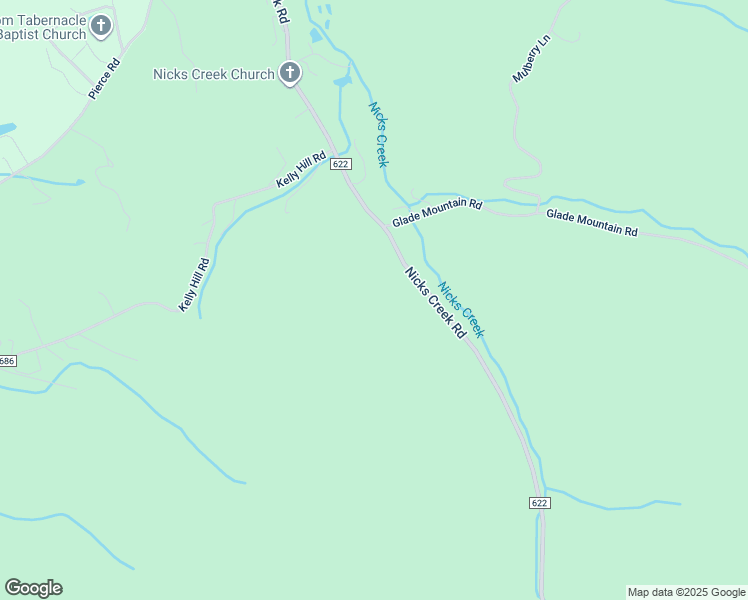 map of restaurants, bars, coffee shops, grocery stores, and more near 1058 Nicks Creek Road in Atkins