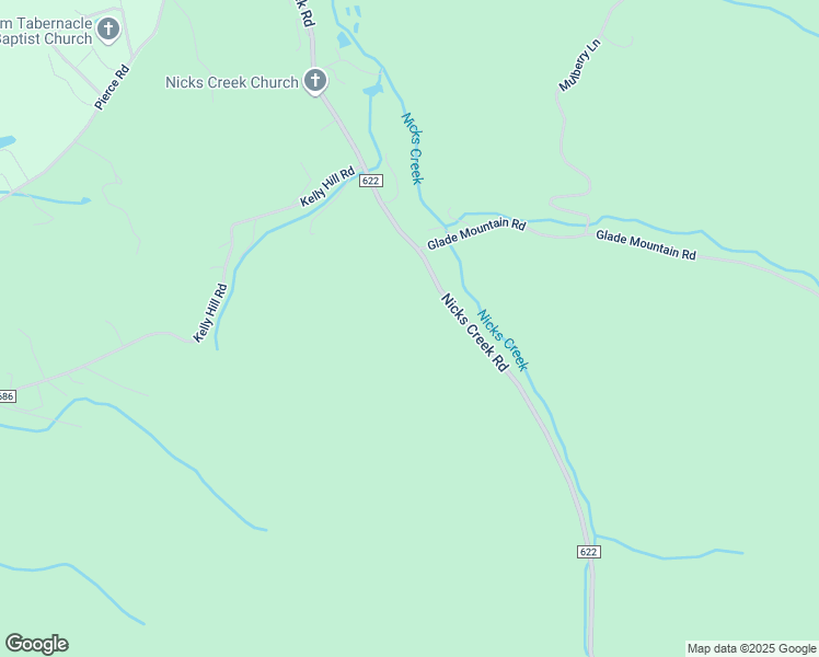 map of restaurants, bars, coffee shops, grocery stores, and more near 1058 Nicks Creek Road in Atkins