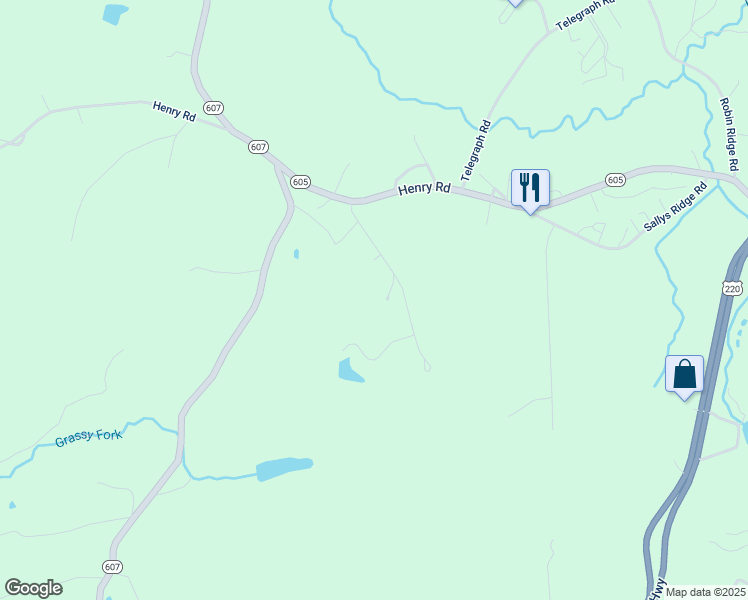 map of restaurants, bars, coffee shops, grocery stores, and more near 200 Dyer Lane in Henry