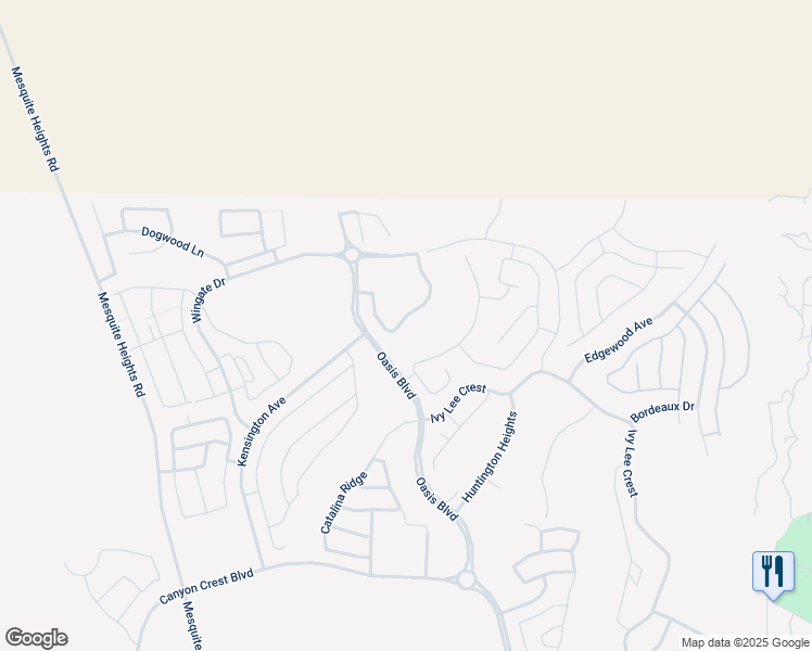 map of restaurants, bars, coffee shops, grocery stores, and more near 468 Wild Horse Lane in Mesquite