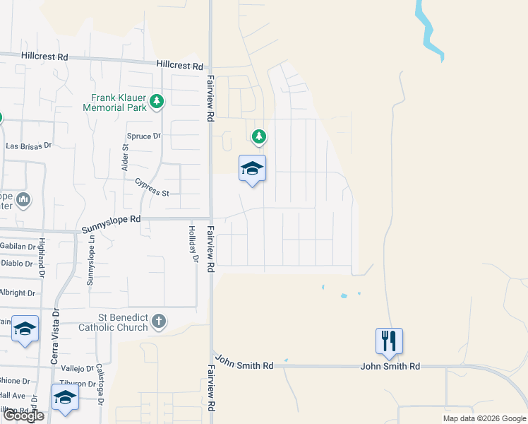 map of restaurants, bars, coffee shops, grocery stores, and more near 1504 Sunridge Court in Hollister