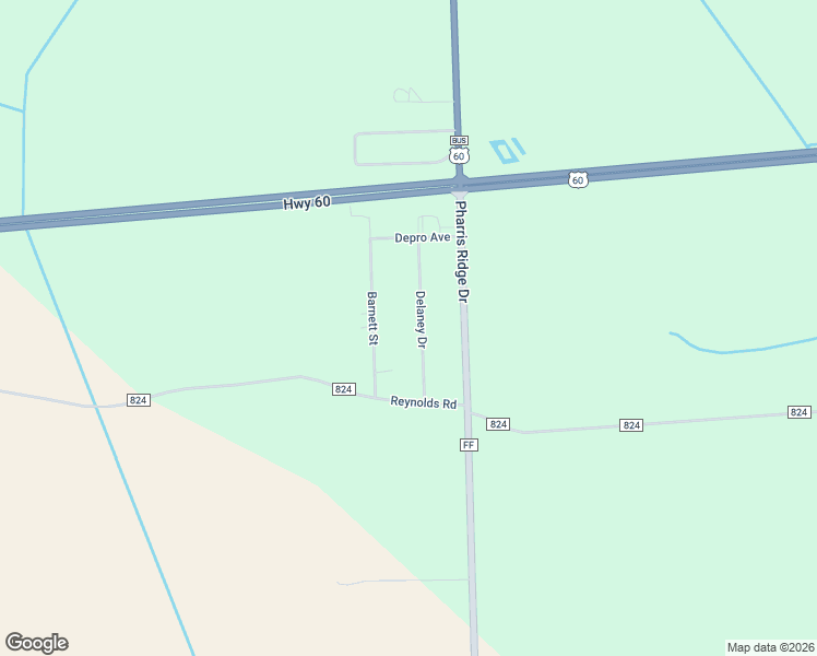 map of restaurants, bars, coffee shops, grocery stores, and more near 101-147 Delaney Drive in Sikeston