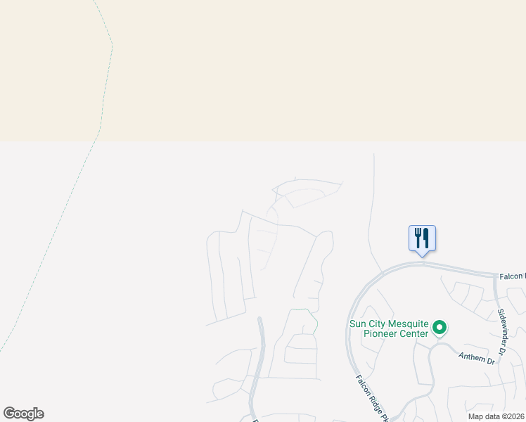 map of restaurants, bars, coffee shops, grocery stores, and more near Flat Top Mesa Drive in Mesquite