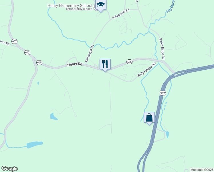 map of restaurants, bars, coffee shops, grocery stores, and more near 347-383 State Route 1420 in Franklin