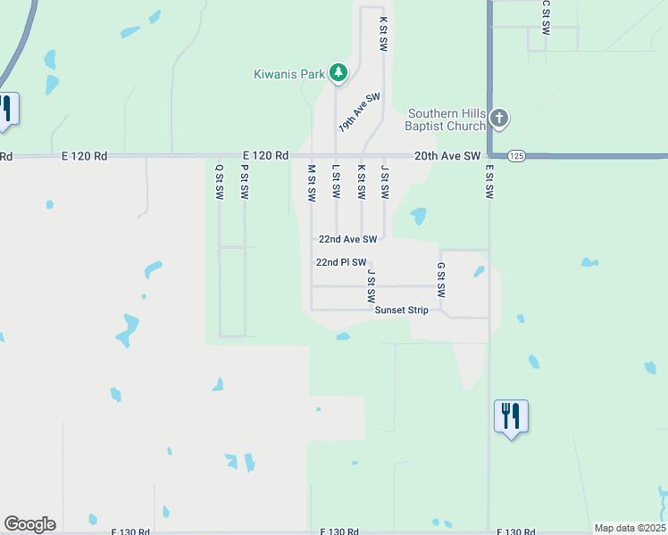 map of restaurants, bars, coffee shops, grocery stores, and more near 1115 22nd Place Southwest in Miami