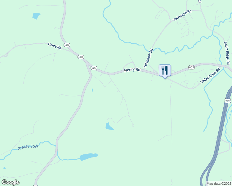 map of restaurants, bars, coffee shops, grocery stores, and more near 144 Dyer Lane in Henry