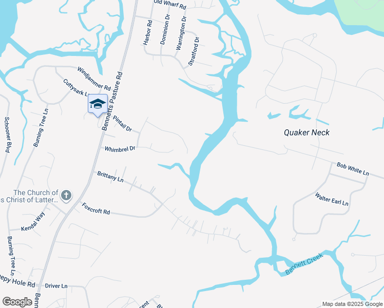 map of restaurants, bars, coffee shops, grocery stores, and more near 329 Turnstone Drive in Suffolk