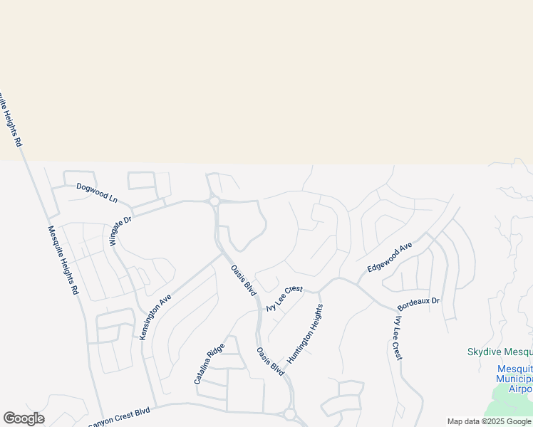 map of restaurants, bars, coffee shops, grocery stores, and more near 396 Wild Horse Lane in Mesquite