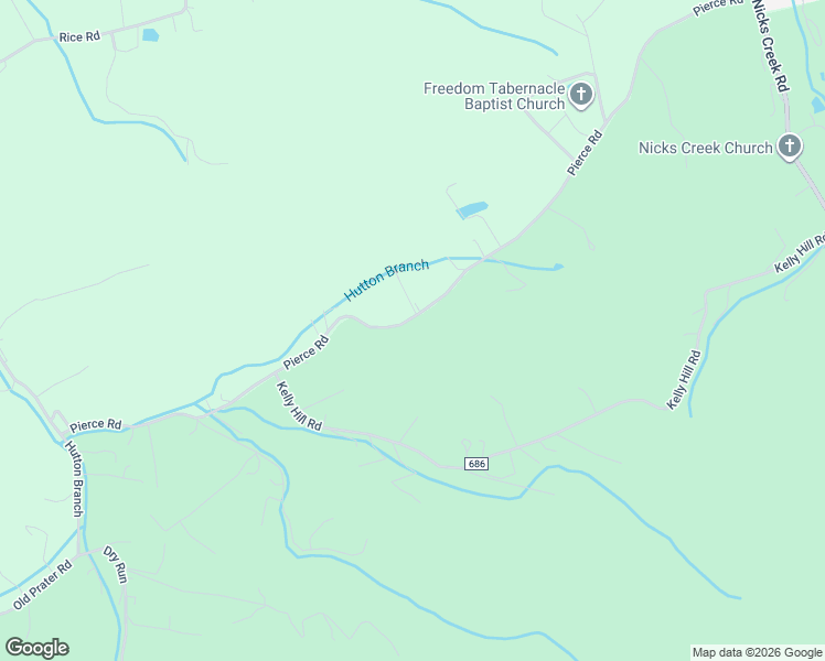 map of restaurants, bars, coffee shops, grocery stores, and more near 553 Pierce Road in Atkins