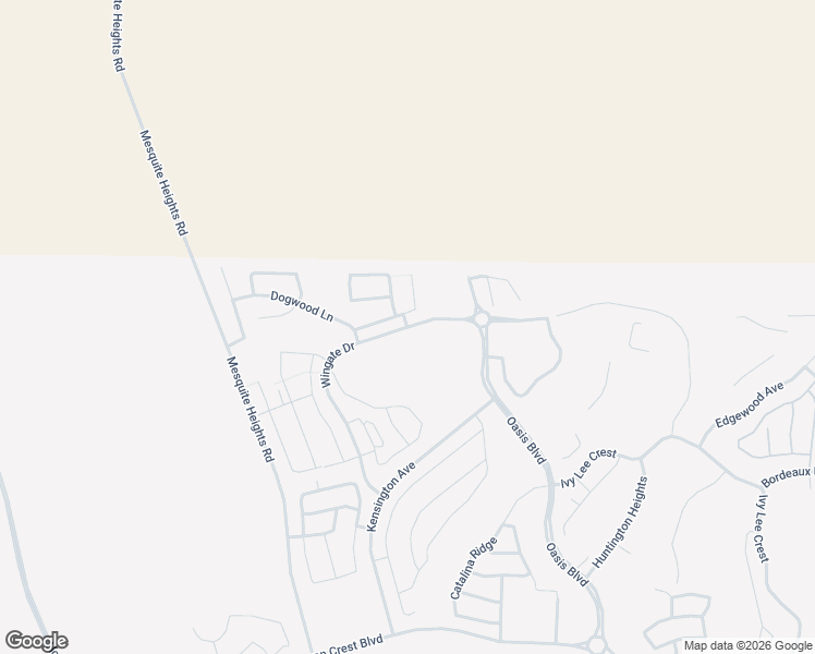 map of restaurants, bars, coffee shops, grocery stores, and more near Wingate Drive in Mesquite