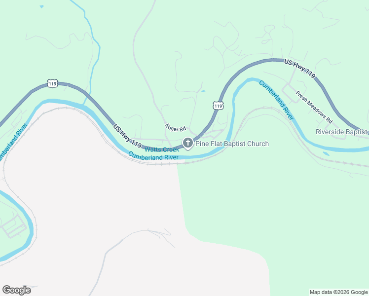 map of restaurants, bars, coffee shops, grocery stores, and more near 39 Red Wing Road in Wallins Creek