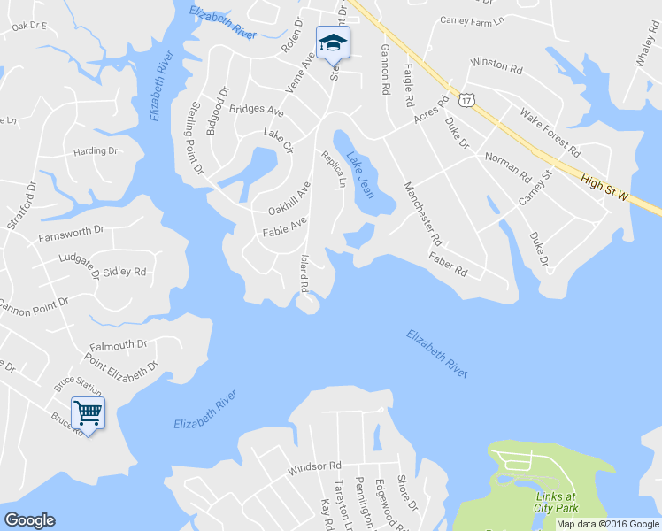 map of restaurants, bars, coffee shops, grocery stores, and more near 3 Vacation Ln in Portsmouth