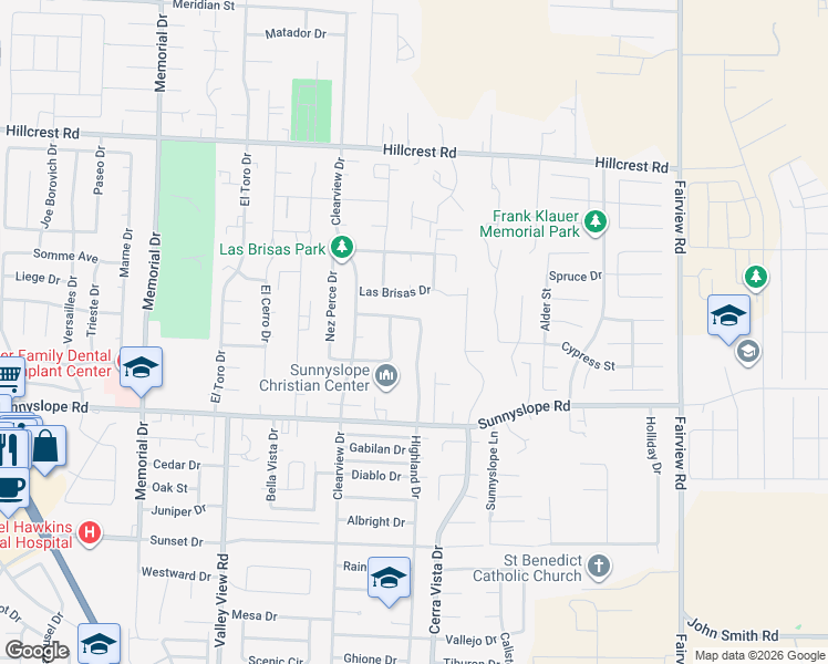 map of restaurants, bars, coffee shops, grocery stores, and more near 1220 Highland Drive in Hollister