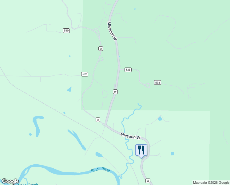 map of restaurants, bars, coffee shops, grocery stores, and more near 4451 Route West in Poplar Bluff