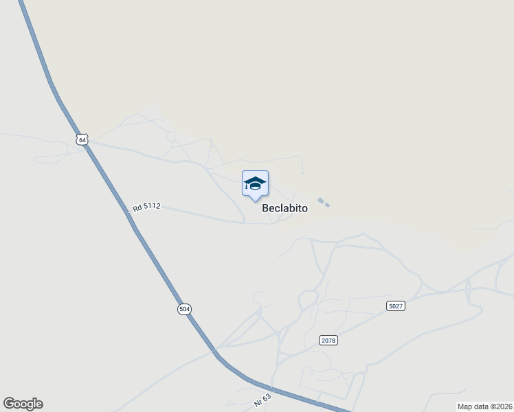 map of restaurants, bars, coffee shops, grocery stores, and more near Road 5112 in Shiprock