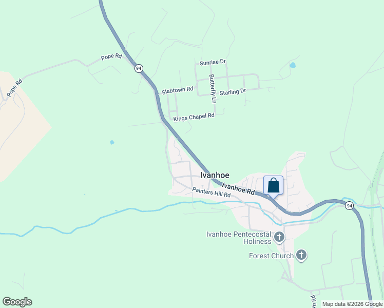 map of restaurants, bars, coffee shops, grocery stores, and more near 4314 Ivanhoe Road in Ivanhoe