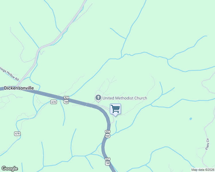 map of restaurants, bars, coffee shops, grocery stores, and more near 201-399 Cedar Rock Drive in Castlewood