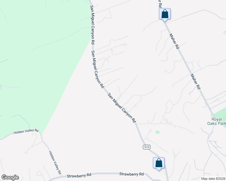 map of restaurants, bars, coffee shops, grocery stores, and more near 1349 San Miguel Canyon Road in Watsonville