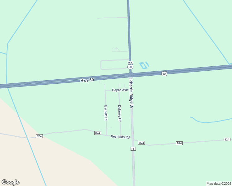 map of restaurants, bars, coffee shops, grocery stores, and more near 101 Delaney Drive in Sikeston