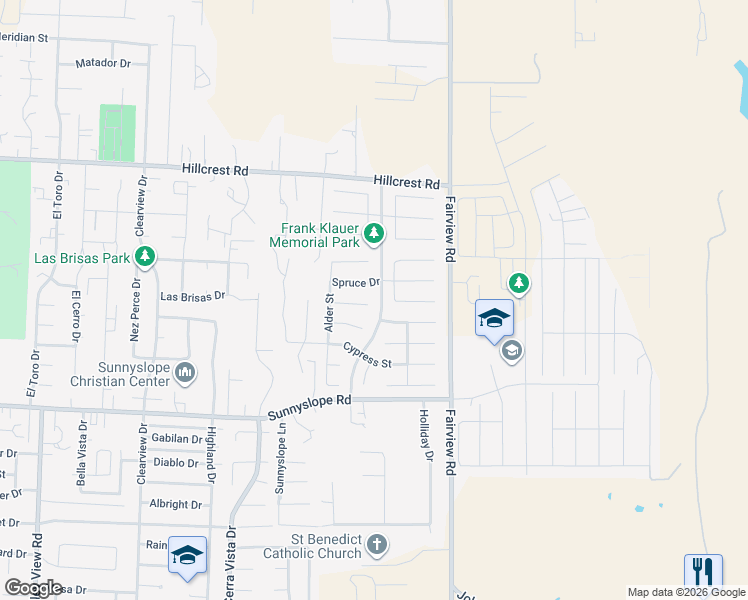 map of restaurants, bars, coffee shops, grocery stores, and more near 1010 Hickory Court in Hollister