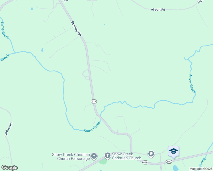 map of restaurants, bars, coffee shops, grocery stores, and more near 10561 Sontag Road in Martinsville
