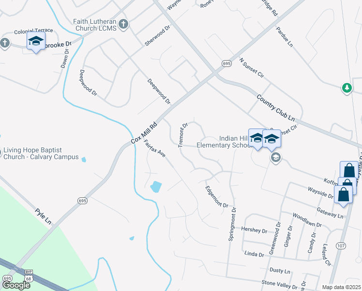 map of restaurants, bars, coffee shops, grocery stores, and more near 201 Woodmont Street in Hopkinsville