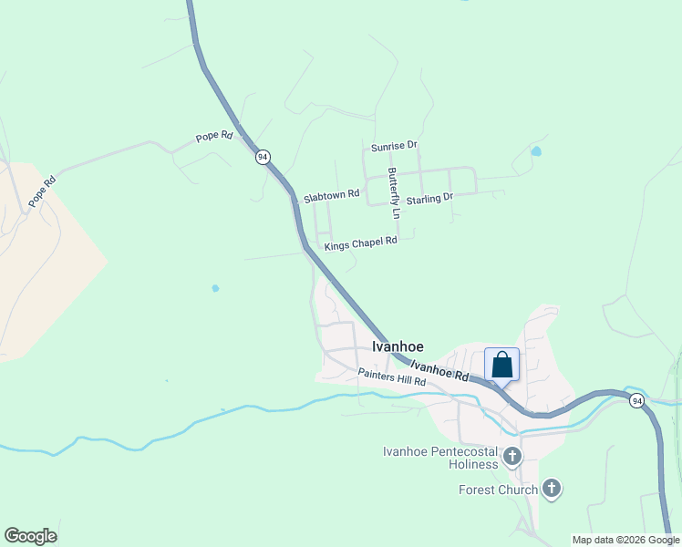 map of restaurants, bars, coffee shops, grocery stores, and more near 4314 Ivanhoe Road in Ivanhoe