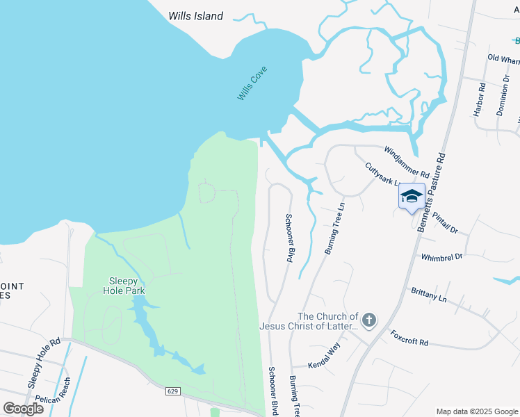 map of restaurants, bars, coffee shops, grocery stores, and more near 4740 Schooner Boulevard in Suffolk