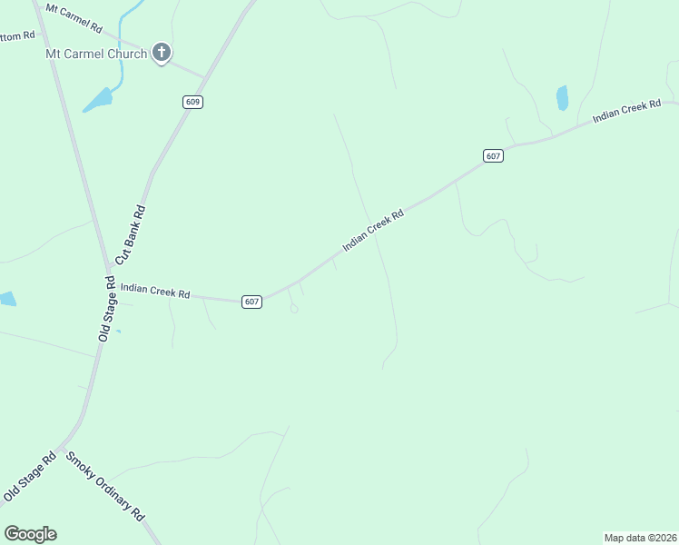 map of restaurants, bars, coffee shops, grocery stores, and more near 608 Indian Creek Road in Freeman