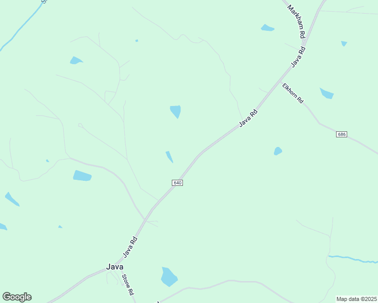 map of restaurants, bars, coffee shops, grocery stores, and more near 3557 Java Road in Java