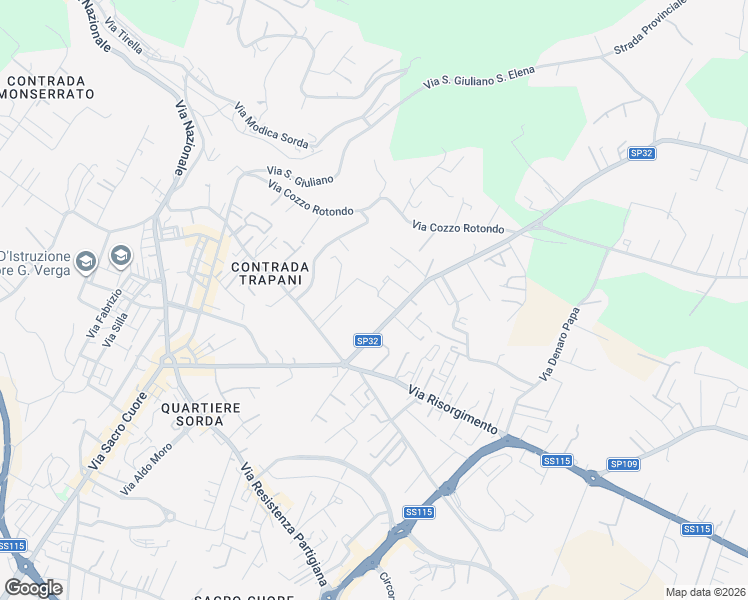 map of restaurants, bars, coffee shops, grocery stores, and more near 231 Via Rocciola Torre Cannata Malvagia in Modica