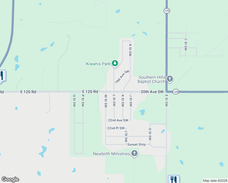 map of restaurants, bars, coffee shops, grocery stores, and more near 1201 20th Avenue Southwest in Miami