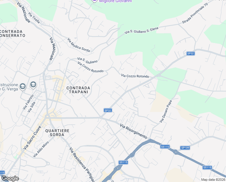 map of restaurants, bars, coffee shops, grocery stores, and more near 231 Via Rocciola Torre Cannata Malvagia in Modica