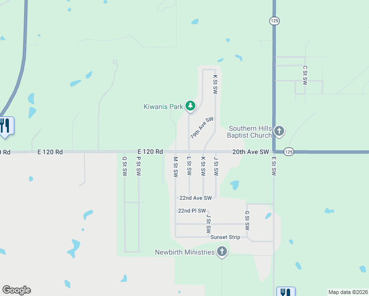 map of restaurants, bars, coffee shops, grocery stores, and more near 1201-1299 20th Avenue Southwest in Miami