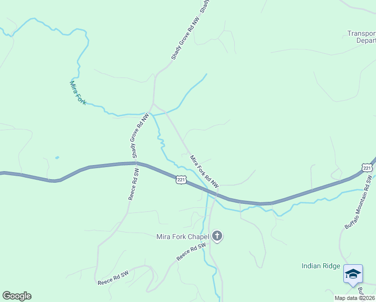 map of restaurants, bars, coffee shops, grocery stores, and more near 221 Mira Fork Road Northwest in Willis