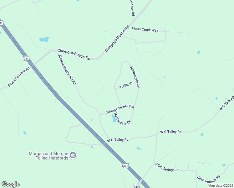 map of restaurants, bars, coffee shops, grocery stores, and more near Marblegate Cir in Alvaton