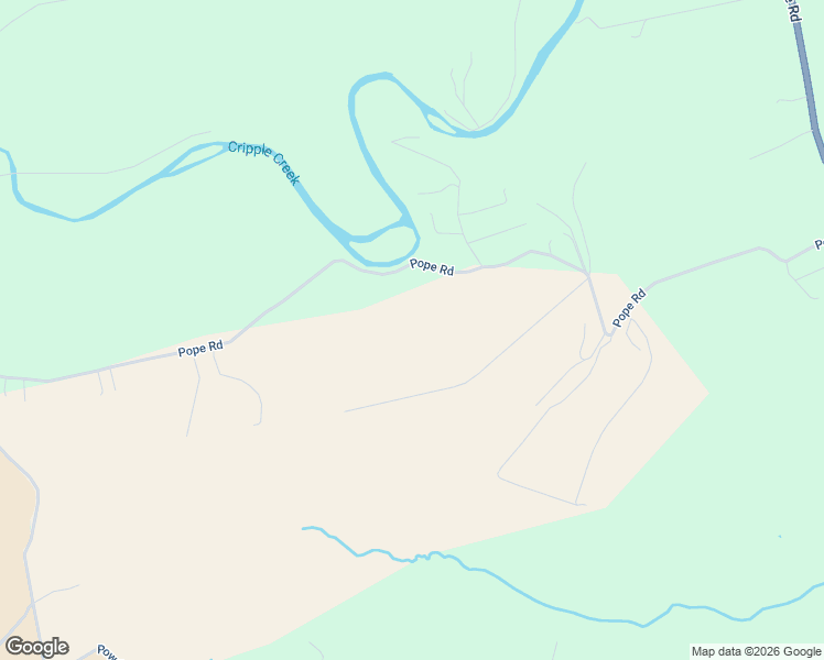 map of restaurants, bars, coffee shops, grocery stores, and more near 2457 Pope Road in Ivanhoe