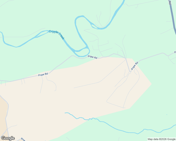 map of restaurants, bars, coffee shops, grocery stores, and more near 2616 Pope Road in Ivanhoe