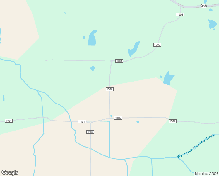 map of restaurants, bars, coffee shops, grocery stores, and more near County Road 1106 in Carlisle County