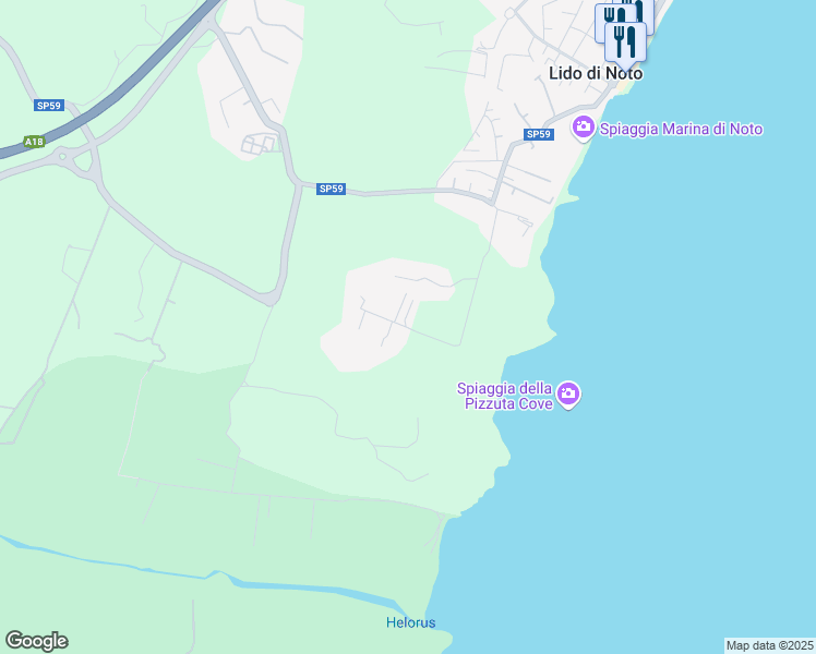 map of restaurants, bars, coffee shops, grocery stores, and more near in Free municipal consortium of Syracuse