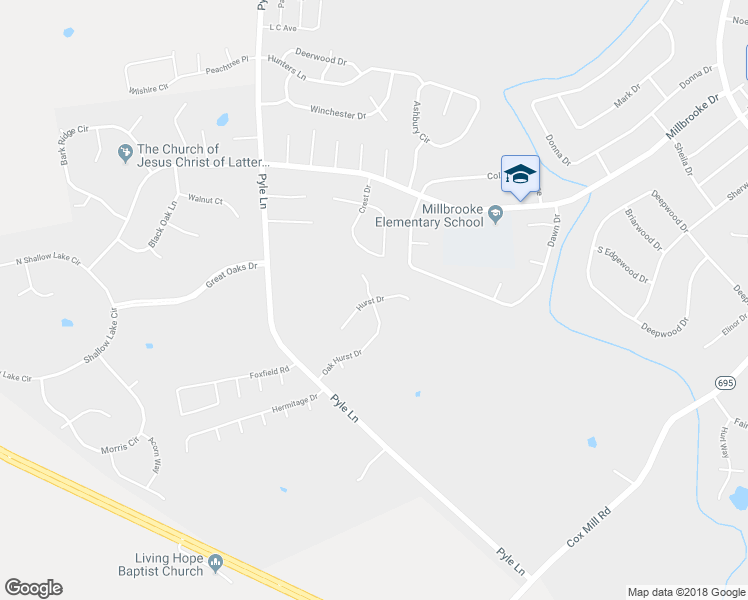 map of restaurants, bars, coffee shops, grocery stores, and more near 919 Hurst Drive in Hopkinsville