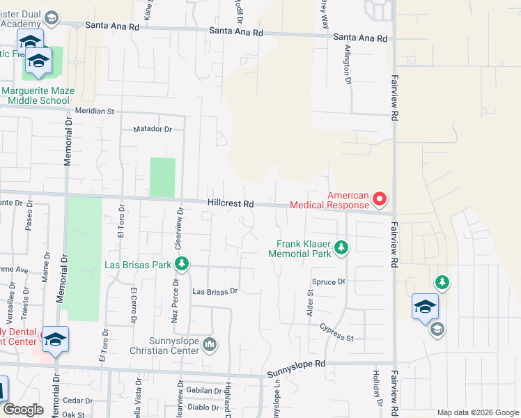 map of restaurants, bars, coffee shops, grocery stores, and more near 1370 Hillcrest Road in Hollister