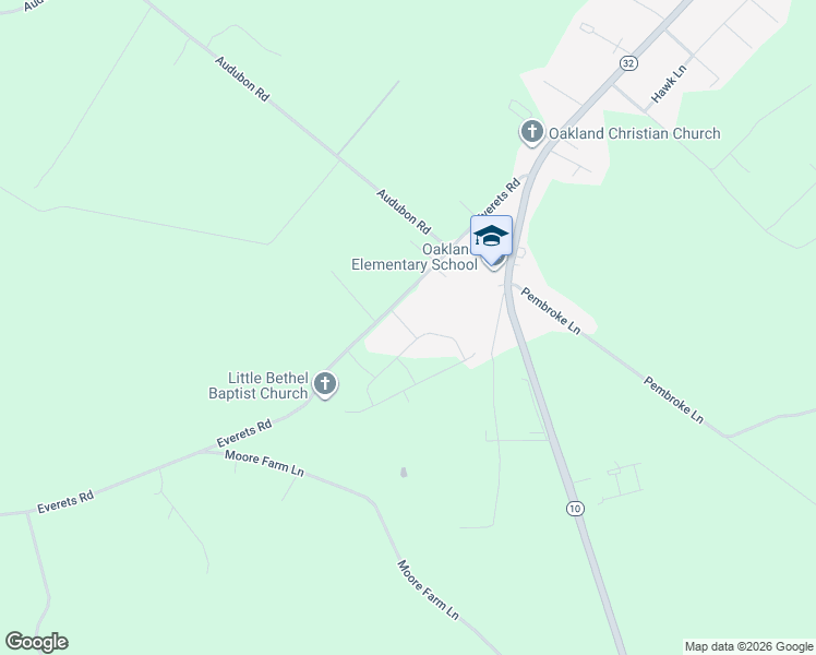 map of restaurants, bars, coffee shops, grocery stores, and more near 105 Village Pointe Drive in Suffolk