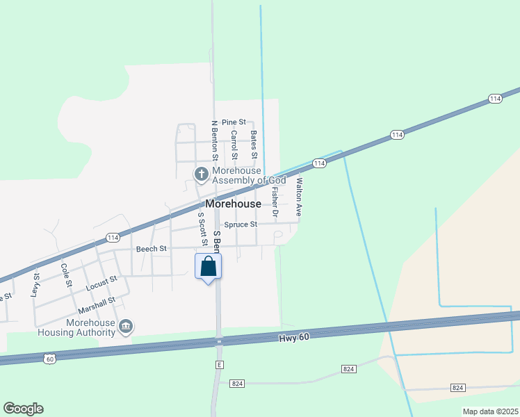 212 Bates Street, Morehouse MO Walk Score