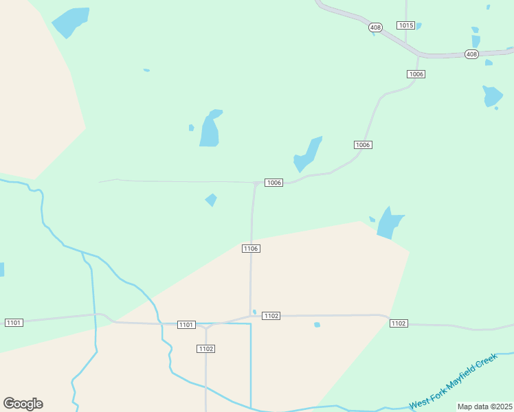 map of restaurants, bars, coffee shops, grocery stores, and more near County Road 1106 in Bardwell