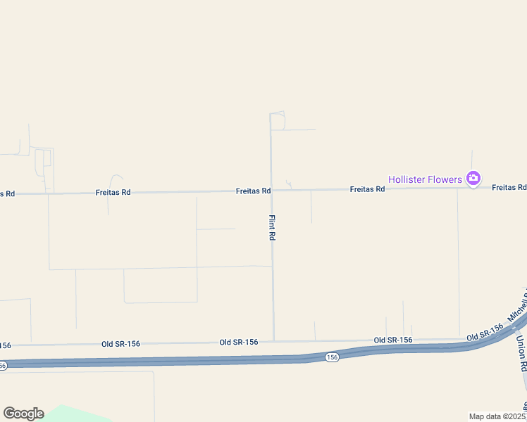 map of restaurants, bars, coffee shops, grocery stores, and more near 431 Flint Road in Hollister