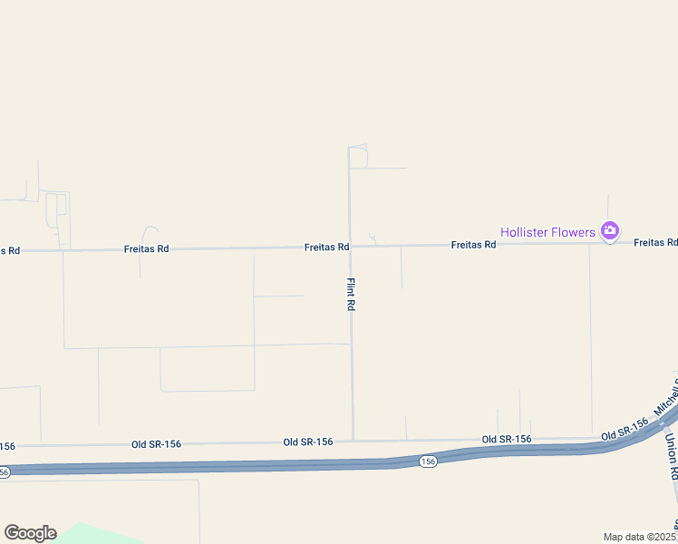 map of restaurants, bars, coffee shops, grocery stores, and more near 431 Flint Road in Hollister