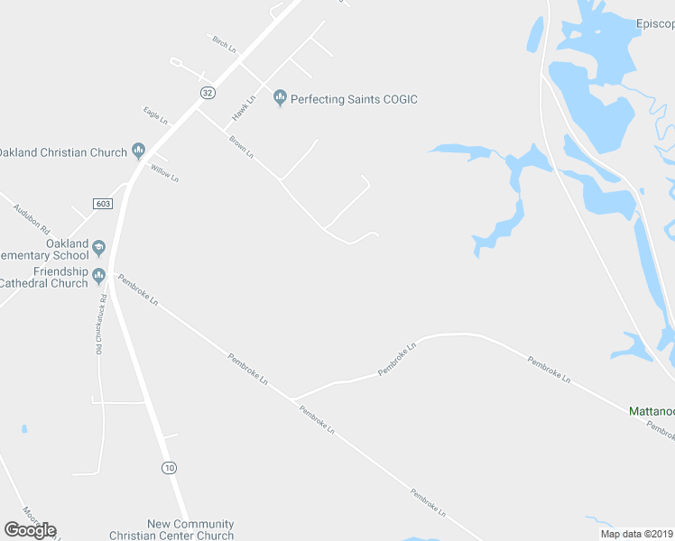map of restaurants, bars, coffee shops, grocery stores, and more near 190 Brown Lane in Suffolk