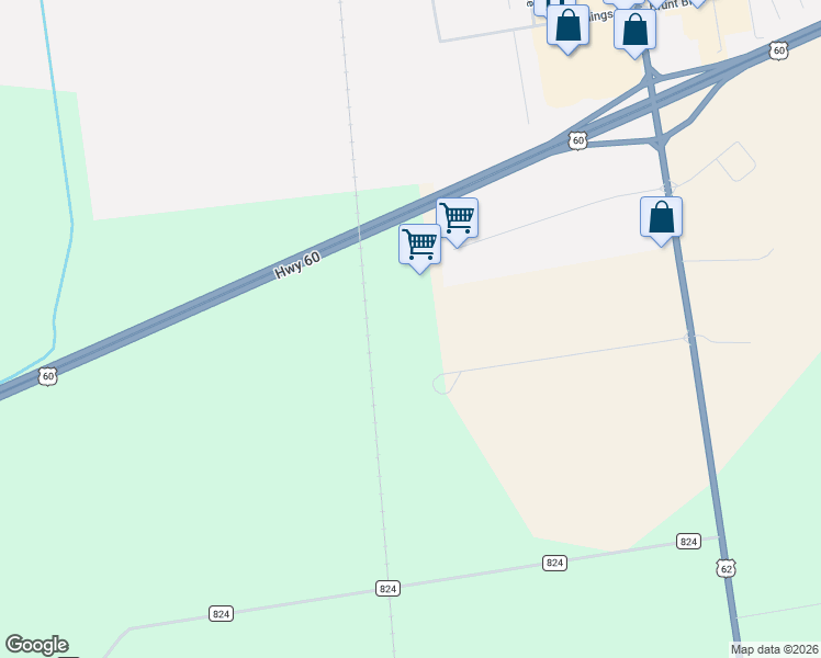 map of restaurants, bars, coffee shops, grocery stores, and more near 18577 U.S. 61 in Sikeston